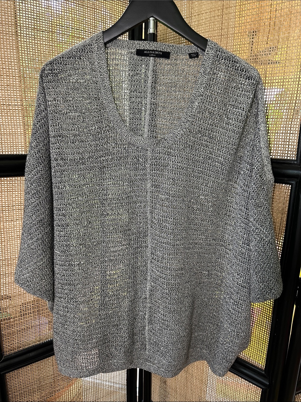 All Saints Levita Knit Sweater Top Size Large